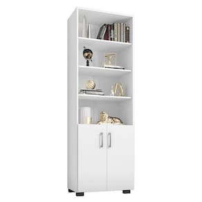 Estante Livreiro Office com 2 Portas Pequenas Branco Tx - PR Móveis