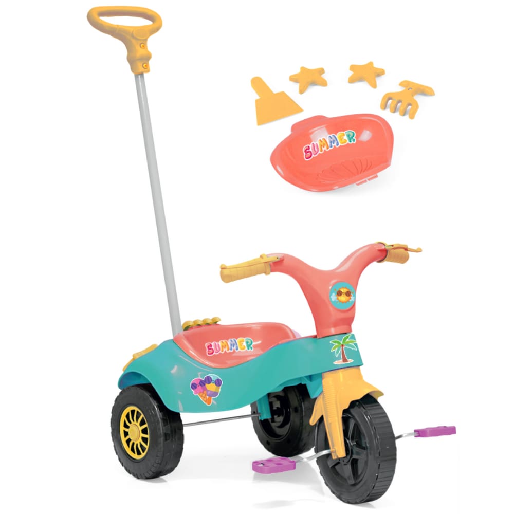 Triciclo infantil desenho de unicornio motoca motinho xalingo