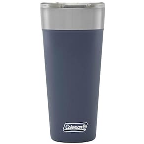 Copo Térmico de Cerveja com Tampa 600ml Aço Inox Copo Coleman Azul com Abridor
