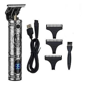 Barbeador T9 Homens Kit De Corte De Cabelo Lcd Tela Dourada