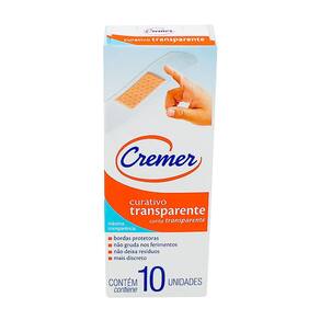 Curativo Cremer Transparente com 10 Unidades