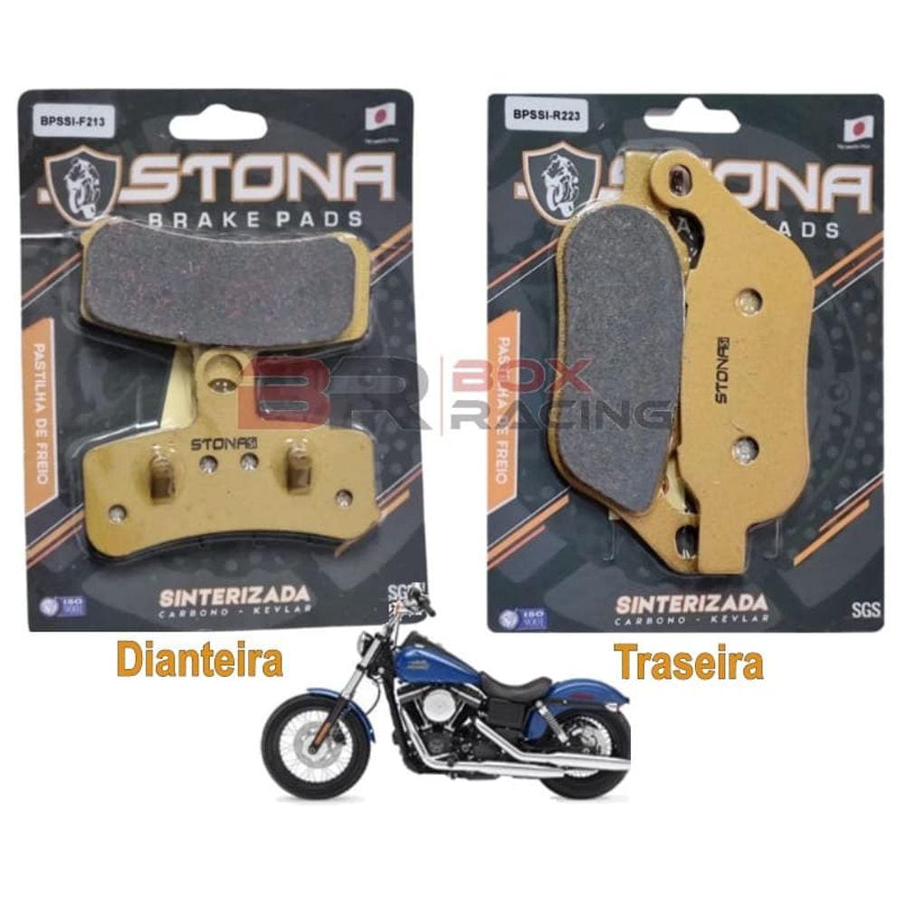 Kit pastilha freio Stona D/T FXDB Dyna Street Bob 1690 2014