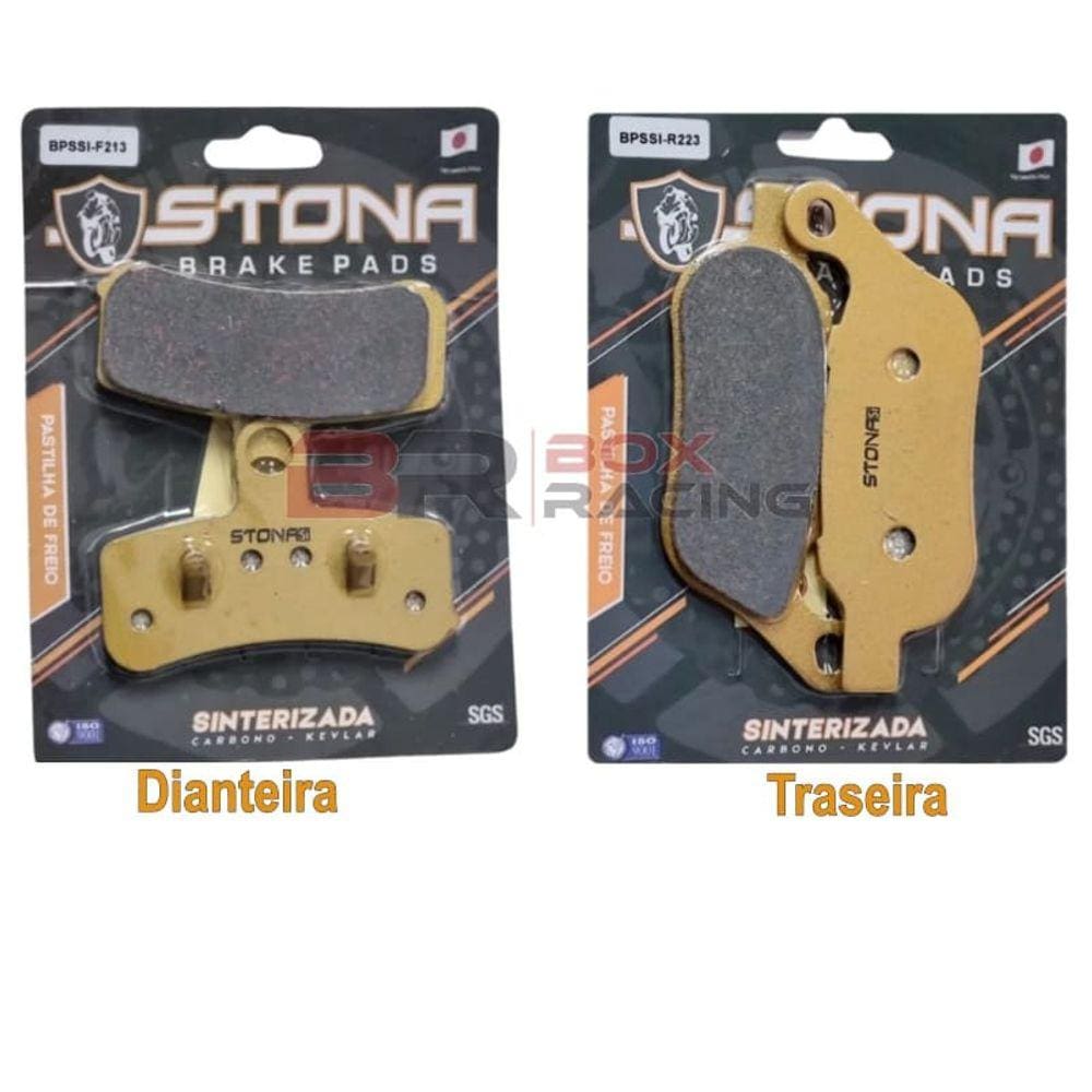 Jogo pastilha freio Stona Sint D/T Harley FXSBSE 1802 2014