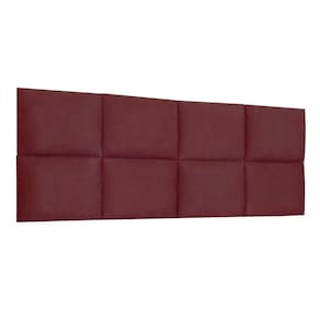 Cabeceira Painel Modulada Casal 1,40m Lorena Suede Cor Marsala