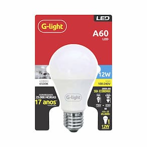 Lâmpada Led G-Light A60 12w 6500k Bivolt E27