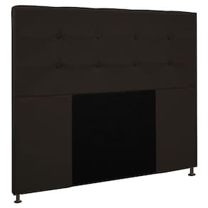 Cabeceira Cama Box Casal King 193cm D10 Safira Suede Marrom - Mpozenato
