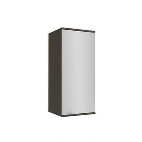 Armário Aéreo Nox 1 Porta Onix/steel 40cm
