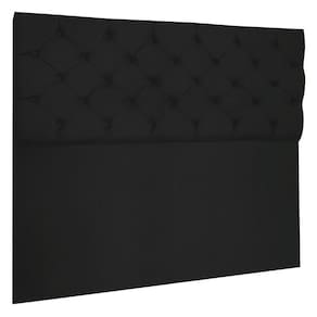 Cabeceira Capitonê King 1,95m Jade Suede Preto