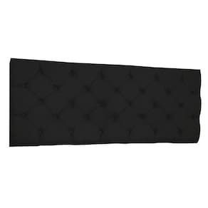 Cabeceira Painel Capitonê Casal 1,40m Jade Suede Preto