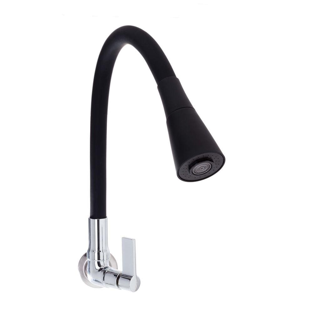 Torneira Gourmet de Cozinha Black Tubo Cone - Instalação Parede