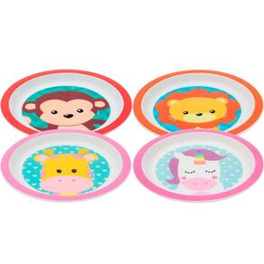 Pratinho Infantil Bebê Papinha Animal Fun Buba
