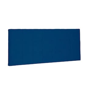 Cabeceira Painel Verona Solteiro 90cm Suede Azul Marinho