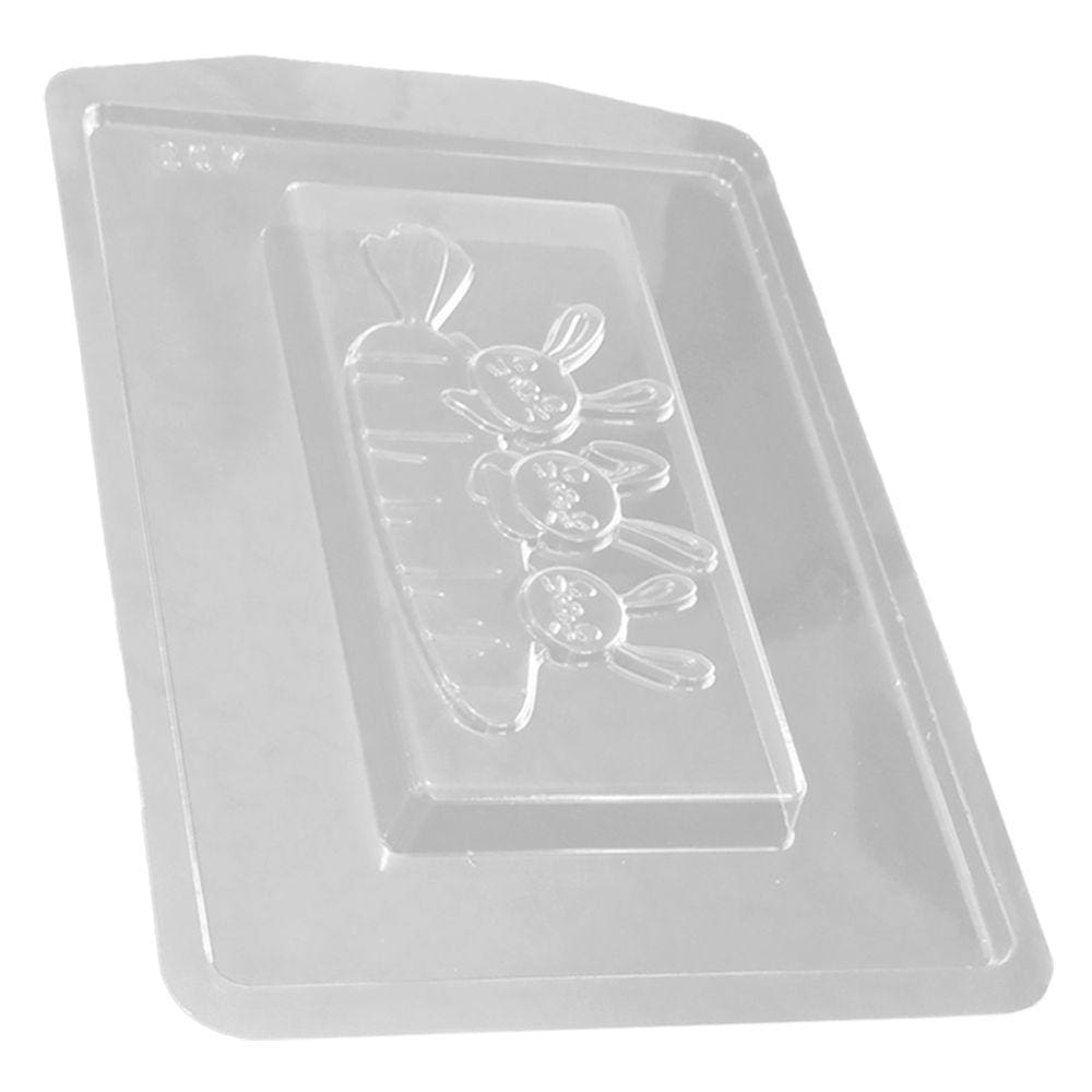 Forma de Silicone Família Coelho - 7,8cm x 15,7cm