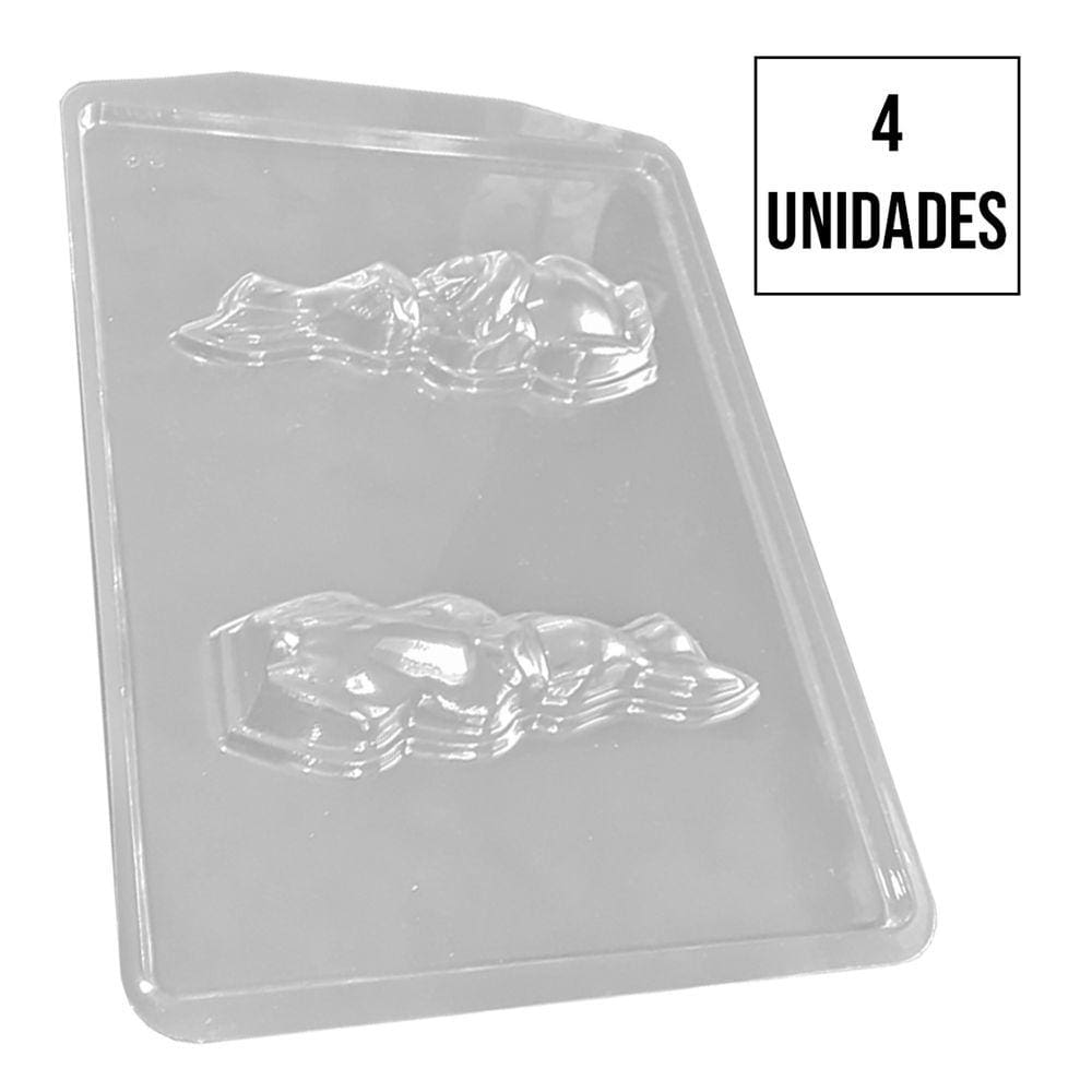 Forma de Silicone Coelho Braços Cruzados - 4cm x 11,4cm - 4 Un