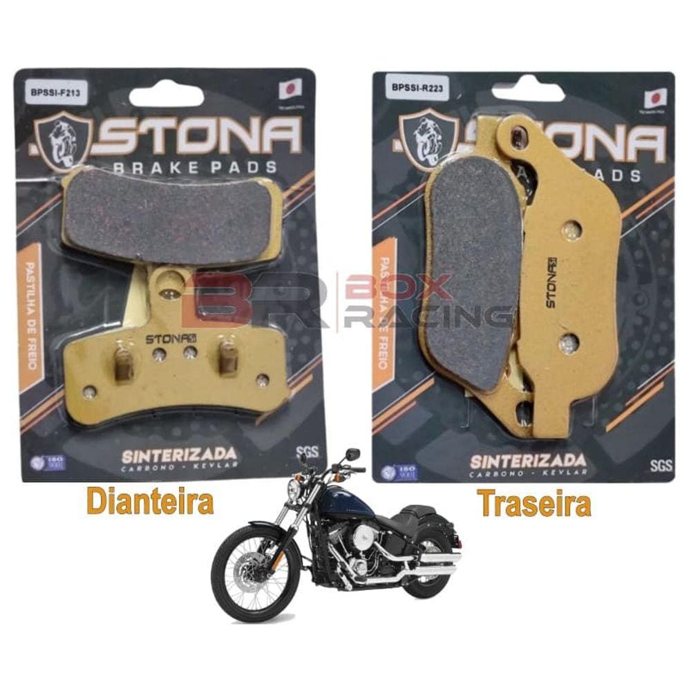 Jogo pastilha freio Stona D/T FXS Blackline 1690 2013 Á 2017