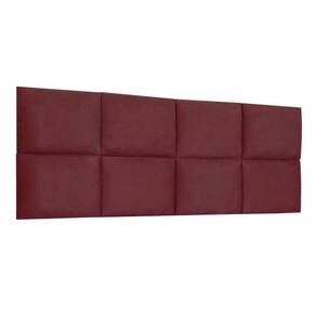 Cabeceira Painel Modulada Queen 1,60m Lorena Suede Marsala