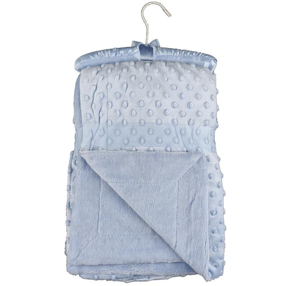 Cobertor Para Bebê 1,50m X 1,00m Com Cabide Sweet Baby Azul