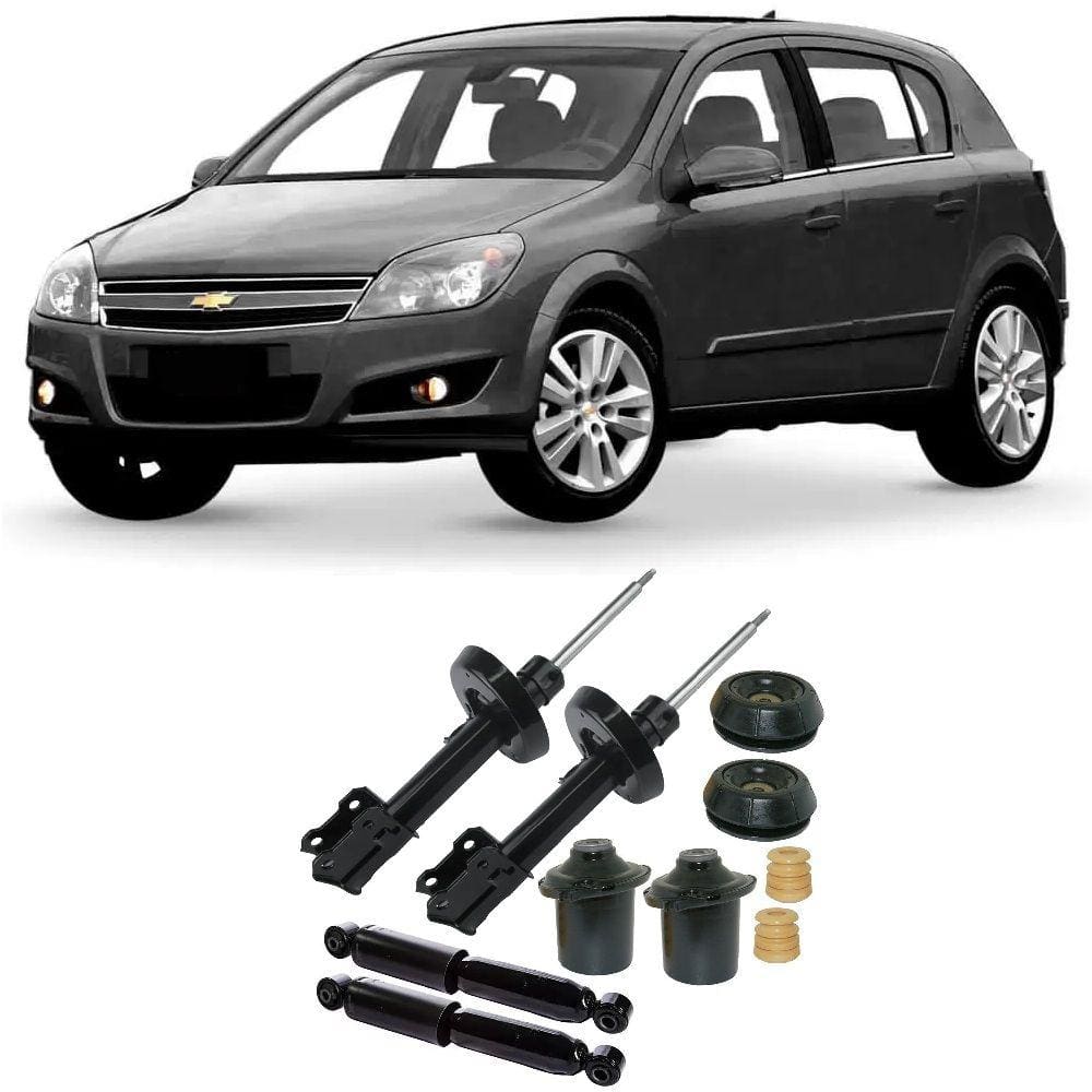 04 Amortecedores + Kit Batente Dianteiro Chevrolet Vectra 2006 Até 2011 O Par