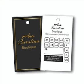 Kit 1000 Etiqueta Personalizada P Roupa Tag