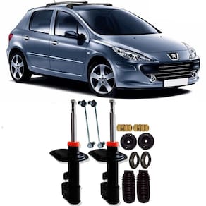 Amortecedor + Kit Batente + Bieleta Peugeot 307 Dianteira 2002 Até 2012 O Par