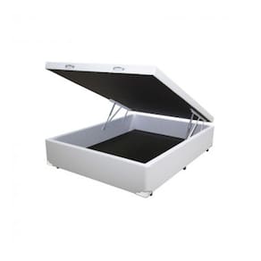 Baú Casal Branco Premium Blindado Madeira 138x188x41
