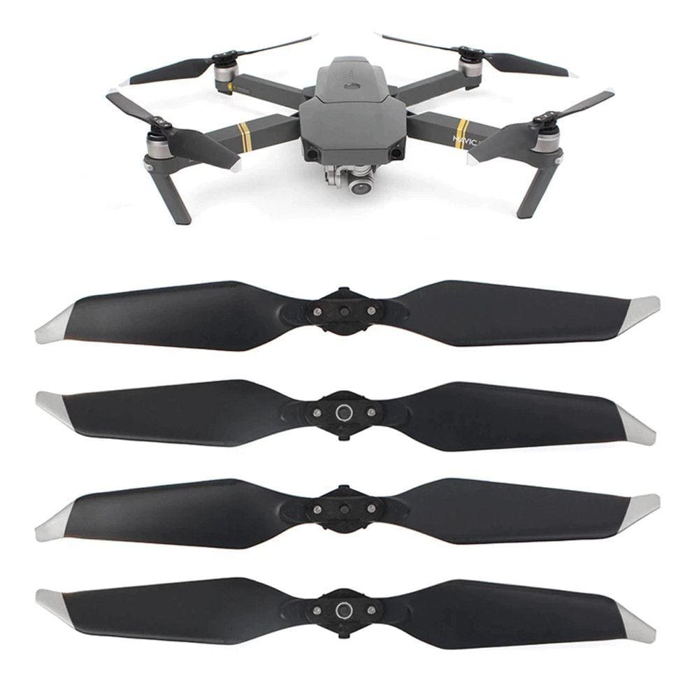 2 Pares de Hélices Dobráveis Sunnylife Prata para Drone DJI Mavic Pro Platinum