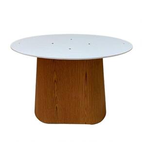 Base Para Mesa De Jantar Cone Oval Para Tampos De 198X122cm Até 260X140cm Marrom