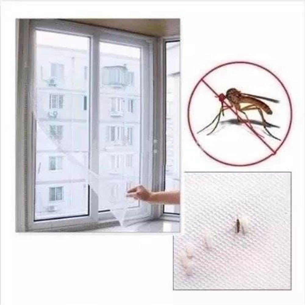 Tela Cortina Mosquiteiro Janela Dengue Zika Com Íma Fácil