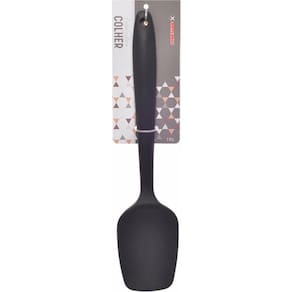 Espátula Colher Silicone 21cm Pequena Mini Color Reforçada
