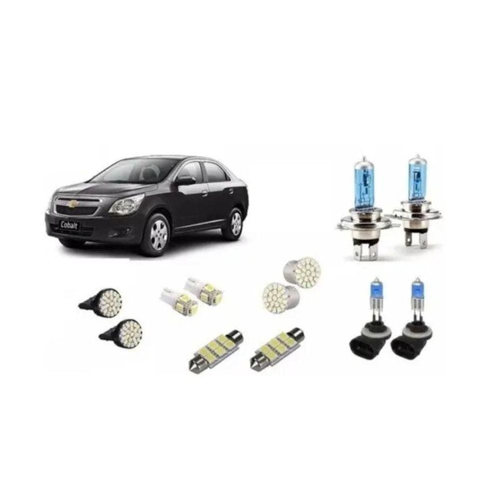 Kit Completo 12 Lâmpadas Super Brancas Gm Cobalt 2011 A 2015