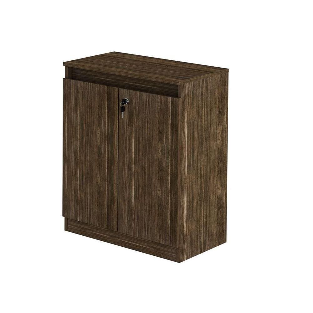 Balcão Para Escritório 2 Portas Me4149 Nogal