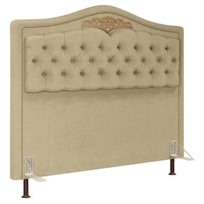 Cabeceira Cama Box Casal 140cm Imperial J02 Linho Areia