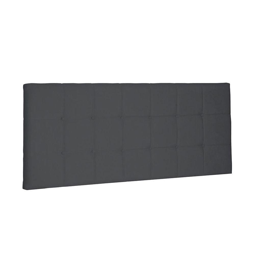 Cabeceira Painel Verona King 195cm Suede Cinza