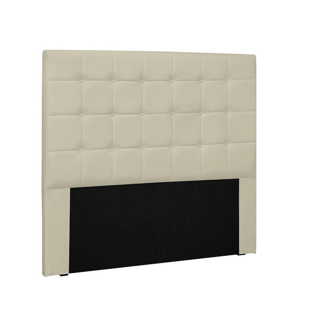 Cabeceira Verona Cama Box Casal 140 Cm Corino Bege