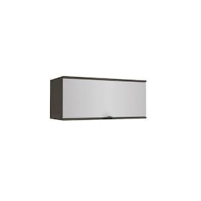 Armário Aéreo Basculante Nox 1 Porta Onix/steel 80cm