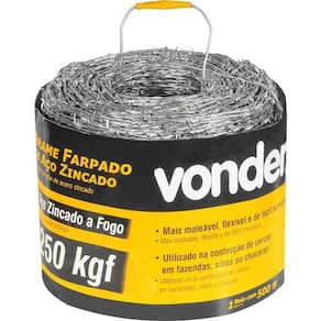Arame Farpado 250kgf 500 Metros Vonder