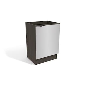 Balcão Gabinete Nox 1 Porta Onix/steel 60cm X 52cm