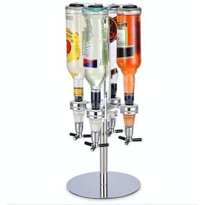Porta Bebidas Giratório Dosador Dispenser Para 4 Garrafas