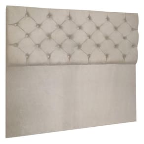 Cabeceira Capitonê Queen 1,60m Jade Suede Cor Bege