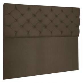 Cabeceira Capitonê Casal 1,40m Jade Suede Cor Marrom