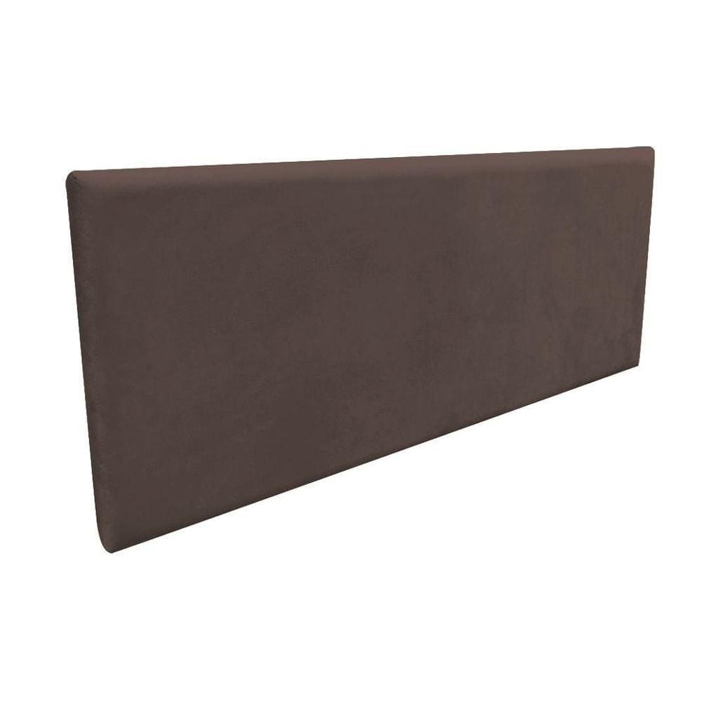 Cabeceira Clean Casal 160cm Suede Marrom