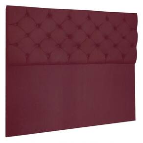 Cabeceira Capitonê Casal 1,40m Jade Suede Cor Marsala