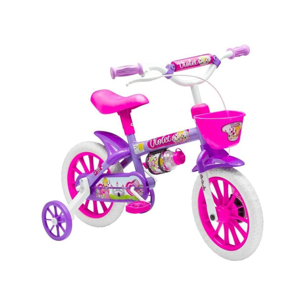 Bicicleta Nathor Violet Aro 12 Rígida 1 Marcha - Violeta