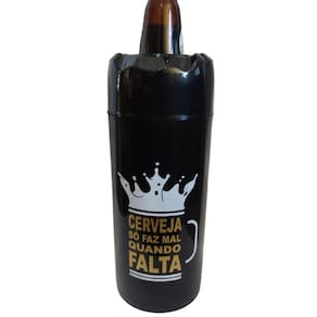 Porta Cerveja Litrao 1000Ml -Cerveja Só Faz Mal Quando Falta