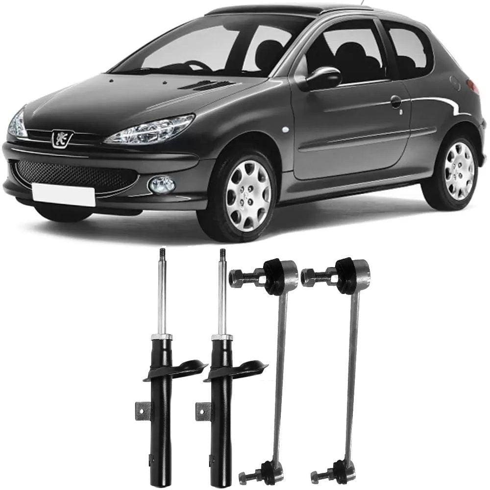 Amortecedor + Bieleta Peugeot 206 Dianteiro 1998 Até 2010 O Par