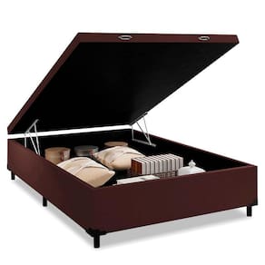 Cama Box Baú Casal AColchões Preto 41x138x188