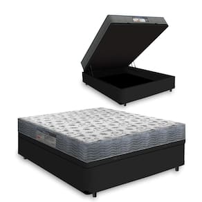 Cama Box Com Baú Viúva + Colchão Ortopédico D33 - Ortobom - ISO 100 128x188x60cm