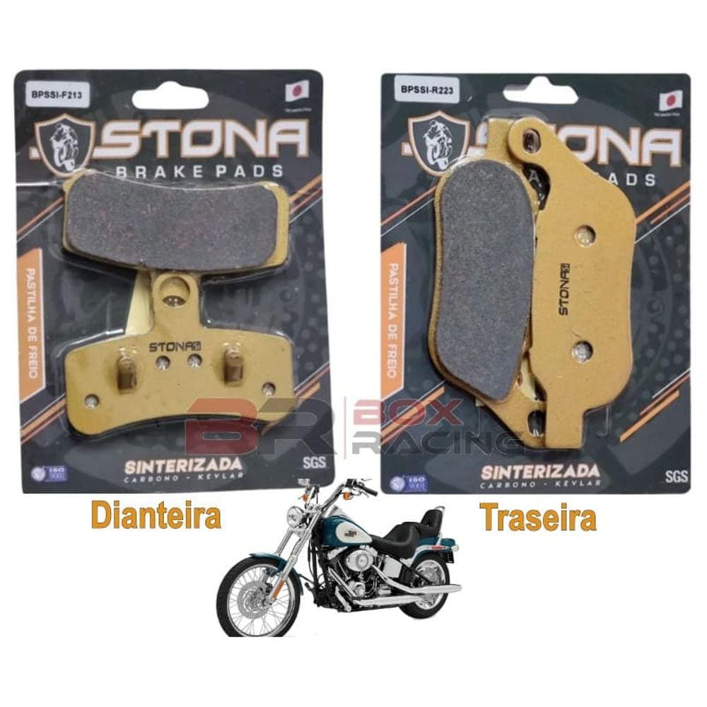 Kit pastilha freio D/T FXSTC Softail Custom/Delux 1584 2010