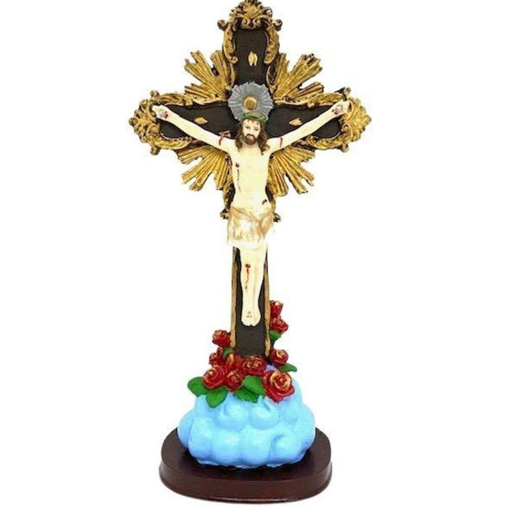 Nosso Senhor Jesus Do Bonfim Escultura Em Resina 32 Cm