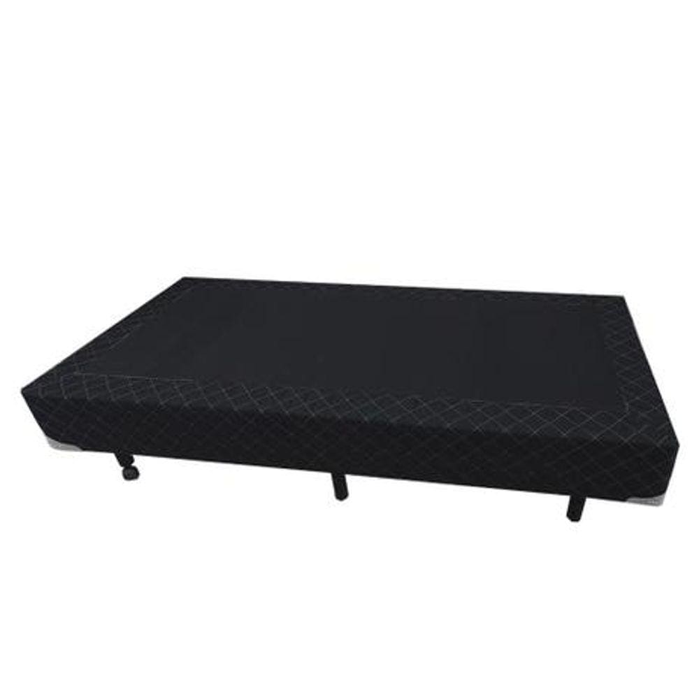 Base Box Blindado Solteirão AColchoes Sintético Bege 40x96x203